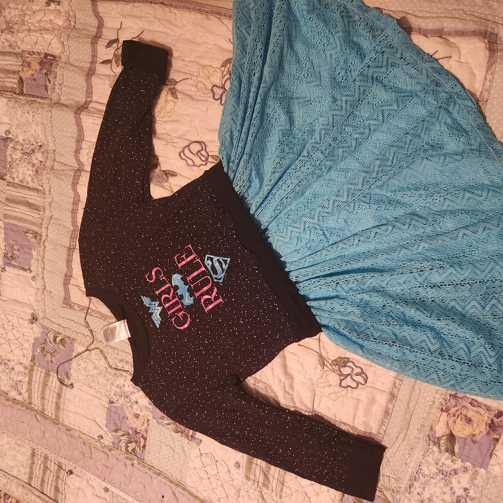 Black and Blue Girls Rule Dress